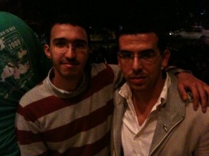 Two Palestinian students.