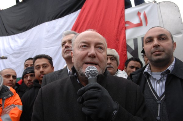 George Galloway leads the first Viva Palestina aid convoy from London to Gaza, 14 Feburary 2009 George Galloway leads the first Viva Palestina aid convoy from London to Gaza, 14 Feburary 2009