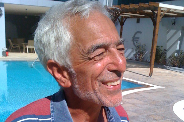 Captain of the Irene, Glyn Secker, now on board the Jewish Boat to Gaza