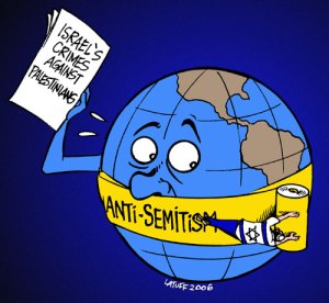 Anti-semitism cartoon by Carlos Latuff